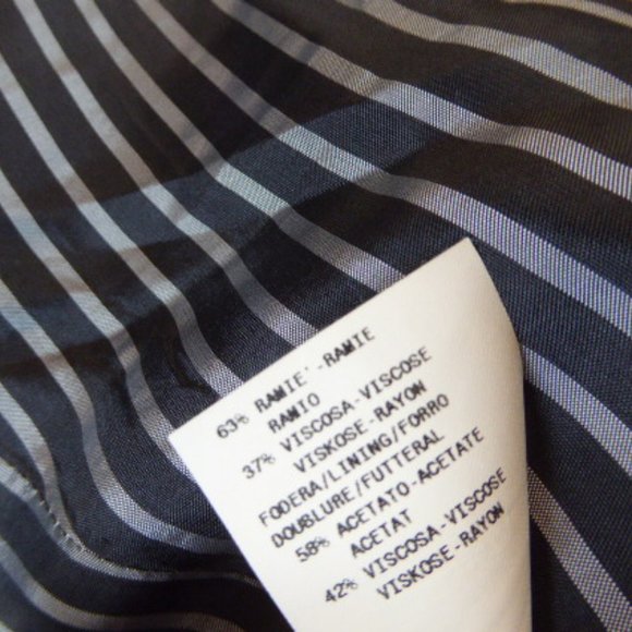 Emporio Giorgio Armani navy blazer 4 i38 tonal stripe made in Italy